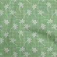 thumbnail image 1 of oneOone Rayon Green Fabric Block Craft Projects Decor Fabric Printed By The Yard 56 Inch Wide, 1 of 6