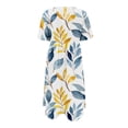 thumbnail image 5 of Aqestyerly Robe d'Été à Imprimé pour Femme, Col Rond, Manches Courtes, Robe de Vacances avec Poches, Robe de Plage Décontractée avec Imprimé Vibrant HWRETIE, 5 of 5