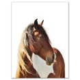 thumbnail image 2 of Large Brown Horse Illustration - Animal Canvas Art Print, 2 of 3