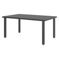 thumbnail image 4 of Mainstays Steel Slat Top Outdoor Rectangular Dining Table, Brown, 4 of 7