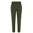thumbnail image 5 of Men Casual Pants Elastic Waist Drawstring Solid Color Textured Trousers Lightweight Daily Long Pant with Pockets Army Green XXXL, 5 of 5