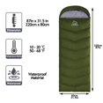 thumbnail image 4 of Friendriver XL Size Upgraded Version of Camping Sleeping Bag 4 Seasons Warm and Cool, Lighter Weight, Adults and Children Can Use Waterproof Camping Bag, Travel and Outdoor Activities (Green, Single), 4 of 4
