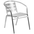 thumbnail image 1 of Heavy Duty Commercial Aluminum Indoor-Outdoor Restaurant Stack Chair with Triple Slat Back, 1 of 9