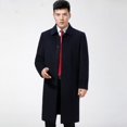 thumbnail image 3 of QueenLine Cashmere Natural Long Over Knee Jackets Loose Casual Woolen Coat, 3 of 19