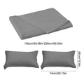 thumbnail image 3 of Birdeem Queen Size Bed Sheet Set with Pillowcases, 3-Piece Polyester Deep Pocket Sheets, Easy Care Wrinkle Free Solid Color Bedding, Fits Mattress Up to 16 Inches, 3 of 9