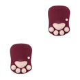 thumbnail image 4 of relayinert Stylish Cat Paw Gaming Mouse Mat Wrist Protection Non-slide Base Safe Cute DS-013 wine red 2Set, 4 of 6