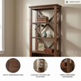 thumbnail image 4 of Signature Design by Ashley Dunmere 75" Bookcase in Brown, 4 of 5