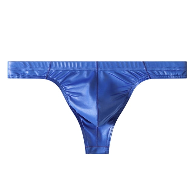 Solid Color Thong Underwear for Everyday Wear - Breathable Comfort Low Rise Soft Stretch Fabric Panties for Men