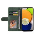 thumbnail image 5 of Compatible Samsung Galaxy A03 Étui, Étui Portefeuille en Cuir Support Vue Fermoir Magnétique Folio à Rabat - Vert, 5 of 5