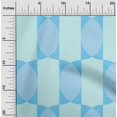 thumbnail image 2 of oneOone Polyester Spandex Bleu Clair Tissu Géométrique Allover Forme Robe Tissu Tissu Imprimé par la Cour 56 Pouces de Large, 2 of 4