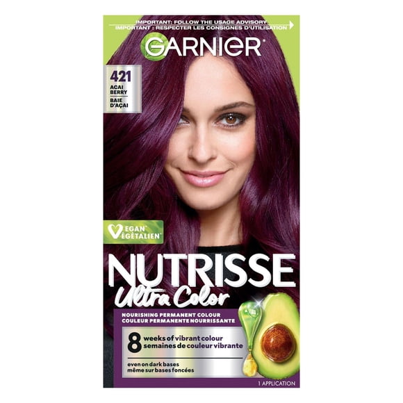 Garnier Nutrisse Ultra Color, Coloration Permanente, Couleur Vibrante et de Longue-Durée, 1 unité