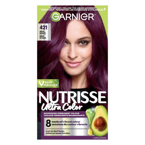 Garnier Nutrisse Ultra Color, Permanent Hair Dye, Vibrant Long-Lasting Colour, 1 unit