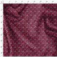 thumbnail image 4 of Soimoi Red Poly Georgette Fabric Text & Butterfly Print Fabric by the Yard 52 Inch Wide, 4 of 5