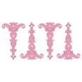 thumbnail image 1 of Unique Bargains Charnière T-Shirt de Porte 3,5 Pouces, Lot de 4 Charnières à Bride en T Charnière Décorative Rétro, Rose, 1 of 6