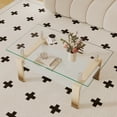 thumbnail image 4 of Rectangle Glass Coffee Table, Clear Coffee Table Modern Side Center Tables for Living Room Living Room Furniture, 4 of 12