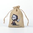 thumbnail image 3 of Halloween Glow In The Dark Drawstring Bag Linen Storage Pouch For Candy Jewelry Perfume Trick Or Party Supplies Home Textile, 3 of 6