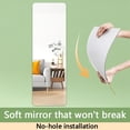 thumbnail image 4 of Acrylic Self Full Body Wall Mounted Non Perforated Soft DIY Floor Standing Dressing, 4 of 8