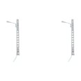 thumbnail image 3 of pitrice Model Railway Lamp Classical Pathway Single-Head Lightweight Ladder Streetlights Miniature Outdoor LED Metal Lamppost Silver（White Light） 2Set, 3 of 6