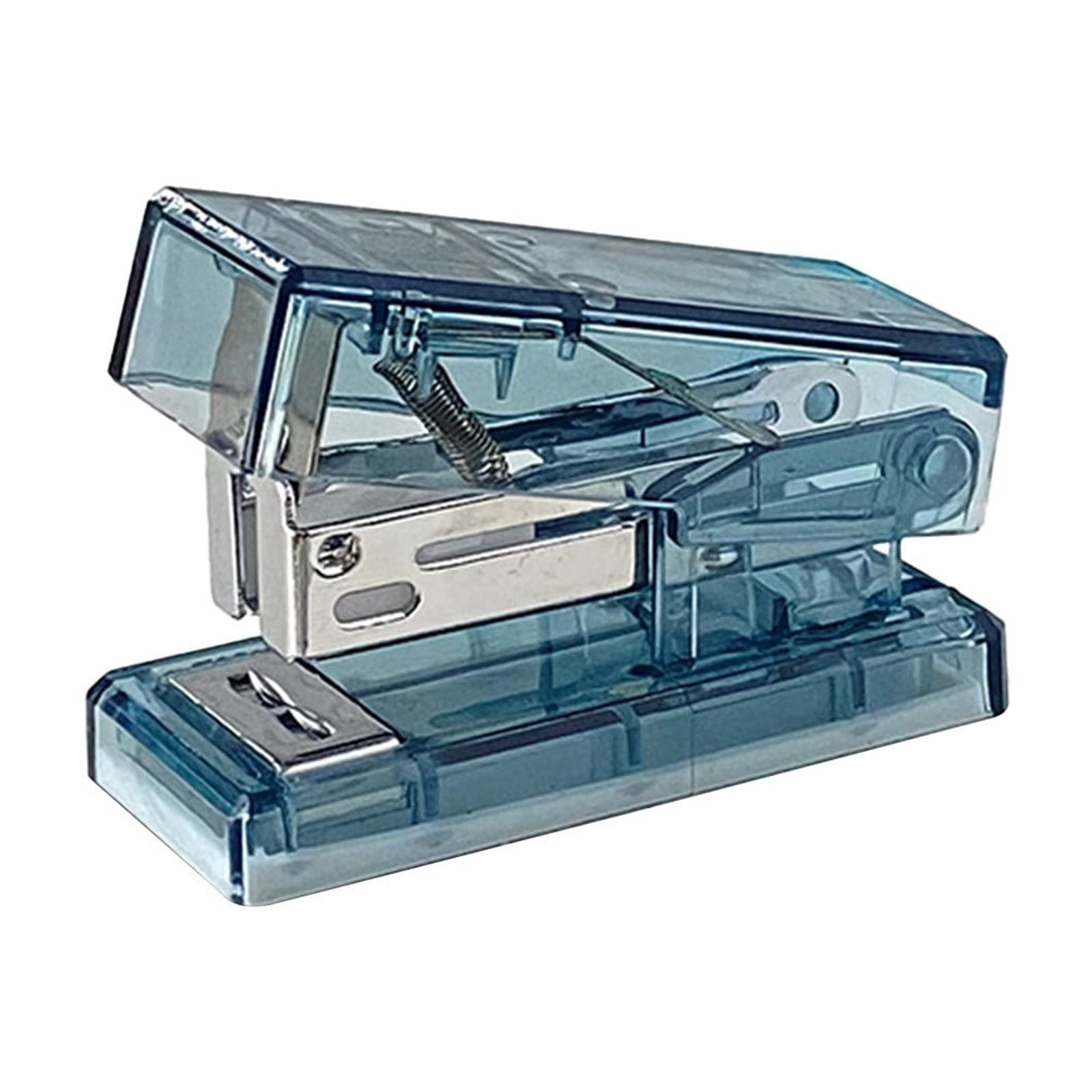 Yatlte Portable Transparent Mini Stapler – Clear Handheld Stapler w/ 1000 Staples, Ergonomic Grip for Office/Home & Students, Durable Acrylic Design