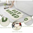 thumbnail image 3 of FPYWO Tapis de Bain Drôle Get Naked Vert - Tapis de Salle de Bain en Microfibre Antidérapant, Tapis de Douche Doux pour Décoration de Salle de Bain, Lavable en Machine, 33.5x20 Pouces, 3 of 6
