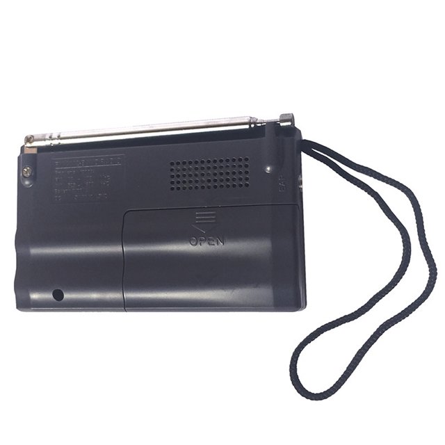 Baohd BC-R21 Mini Radio Portable AM FM Antenne Télescopique Radio de Poche Récepteur Mondial Haut-Parleur Alimenté par Batterie