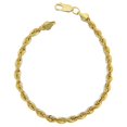 thumbnail image 1 of 14K Yellow Gold Filled Solid Rope Chain Bracelet, 4.5mm, 8.5", 1 of 1