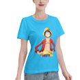 thumbnail image 2 of Women's Basic Short Sleeve T-Shirt One Piece Luffy, 2 of 6
