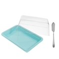 thumbnail image 4 of Butter Dish Container Cheese Keeper Holder Storage Tray Saver Food Plastic Covered French Box Sliced Lid Containers, 4 of 7