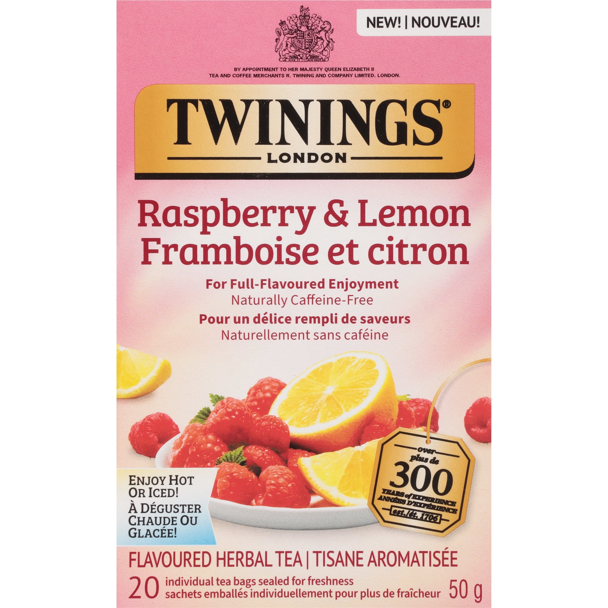 Twinings Raspberry Lemon Herbal Tea - Walmart.ca