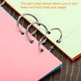thumbnail image 4 of Unique Bargains Metal Binder Rings, Detachable Snap Clips, Silver Tone, 100 Count, 4 of 5