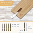 thumbnail image 3 of WE Games Classic Cribbage Set - Solid Wood 2 Track Board - Metal Pegs, 3 of 9