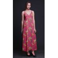 thumbnail image 4 of Bimba Robe Longue Chic Imprimée pour Femmes avec Oiseaux, Style Bohème, Maxi d'Été, Tenue de Plage - Moyen, 4 of 6