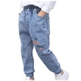 thumbnail image 1 of TopLLC Spring And Summer Children's Boys' Basic Casual Print Long Pocket Jeans Boy Pants, 1 of 2