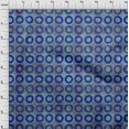 thumbnail image 4 of oneOone Viscose Chiffon Medium Blue Fabric Circle Sewing Craft Projects Fabric Prints By Yard 42 Inch Wide, 4 of 4