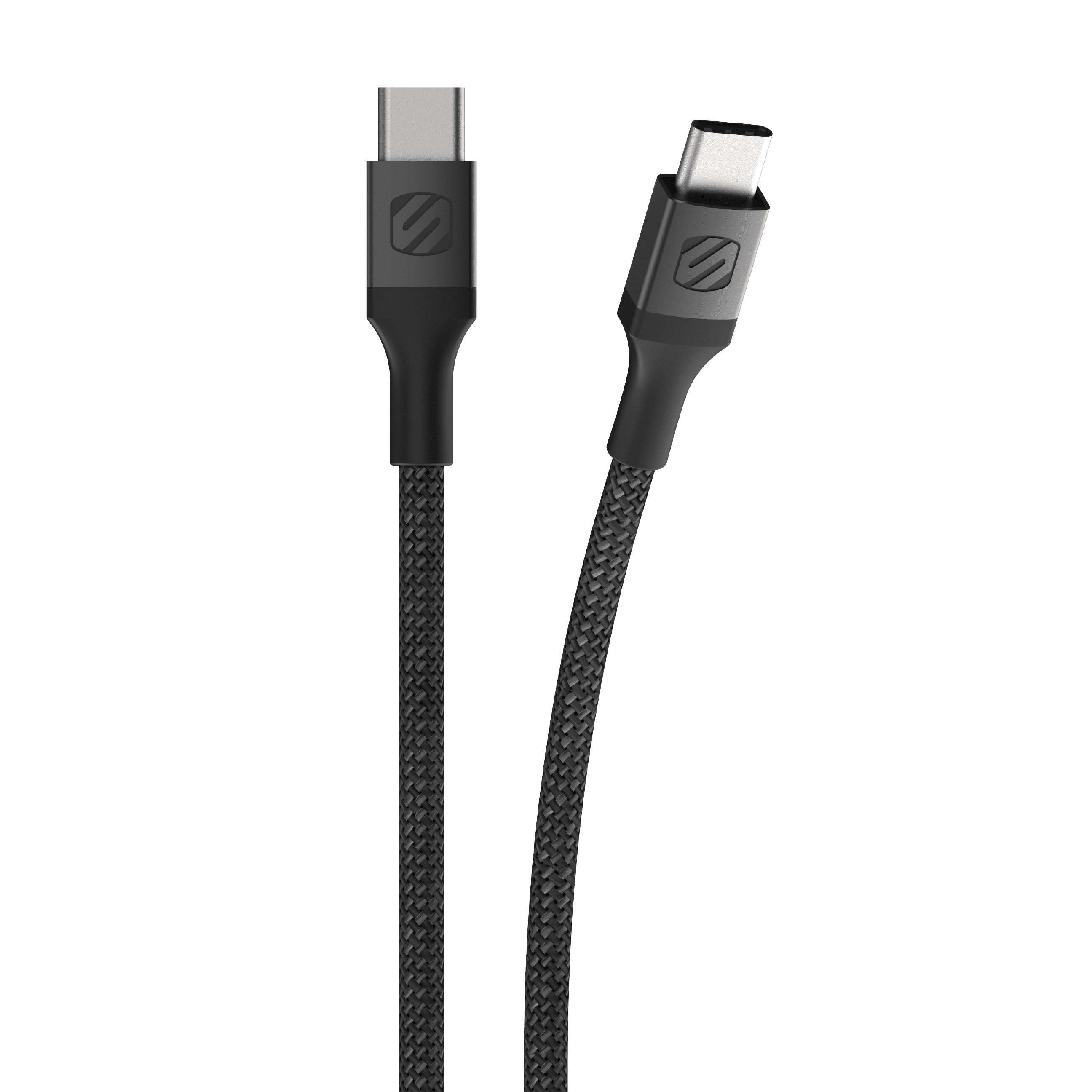 Scosche CCB10-SP Strikeline Premium USB-C to USB-C Charge & Sync Braided Cable 10'-Space Grey