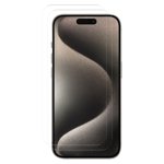 onn. 2-Pack Premium Japanese Tempered Glass Screen Protector for iPhone 15 Pro Max with Easy Application Tray