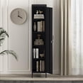 thumbnail image 4 of Pemberly Row 15 Single Locker Storage Cabinet with 5 Adjustable Shelves in Black, 4 of 12