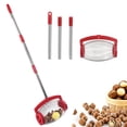 thumbnail image 4 of Nut Gatherer, Ergonomic Pecan Picker Adjustable Long Handle Stainless Steel Labor Saving Easy Operation  For Garden, 4 of 7