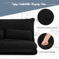thumbnail image 4 of Giantex Adjustable Floor Sofa, 6-Position Lazy Couch Bed, Multi-function Sitting Sofa for Reading, Sleeping, Gaming, Black, 4 of 6
