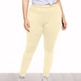 thumbnail image 4 of TIMIFIS High Waisted Leggings for Women Plus Size Yoga Pants Tummys Control Solid Color Workout Running Cycling Yoga Pants - Spring/Summer, 4 of 7