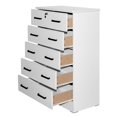 thumbnail image 2 of Better Home WC5-WHT Cindy 5 Drawer Chest Wooden Dresser with Lock, White, 2 of 14