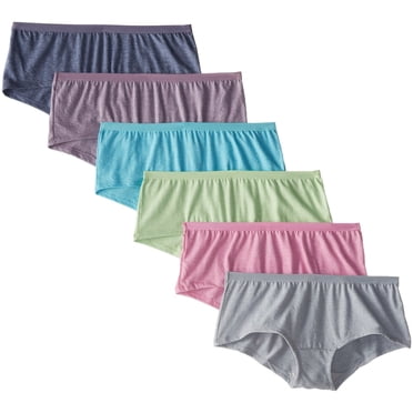 Fruit Of The Loom Womens Assorted Beyondsoft Boy Short - 6-Pack, 8, Assorted, 8