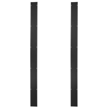 Black Ice 2 Pack 7' 10" Snowmobile Trailer Ski Guides for Friction-Free Loading