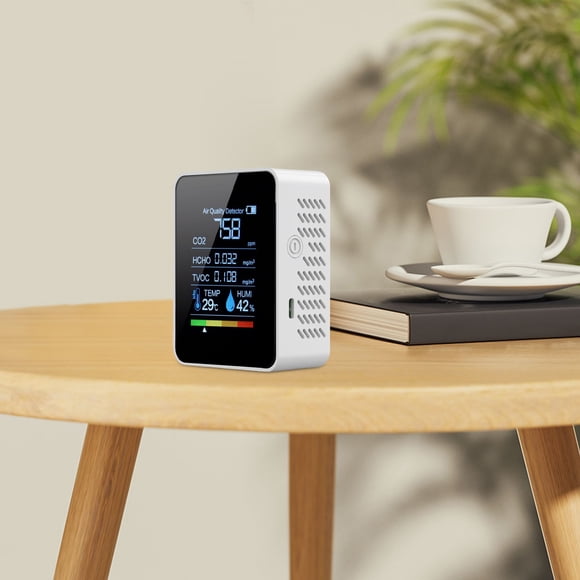 Advanced Portable Indoor Air Quality with USB Charging for Smart Home Environment Real Detection