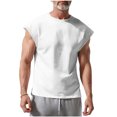 thumbnail image 1 of Timegard Mens Tank Top Cap Sleeve Crewneck Solid Color Shirts Summer Casual Lightweight Basic Tee, 1 of 7