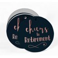 thumbnail image 2 of Inkdotpot Real Rose Gold Foil Cheers To Retirement Tags Favor Hang Paper Tags 50 Pieces, 2 of 6
