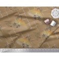 thumbnail image 2 of Soimoi Green Rayon Fabric Stripe & Paisley Print Fabric by Yard 56 Inch Wide, 2 of 3