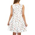 thumbnail image 4 of Ovzne Robes pour Femmes Robe d'Été Femme Décontractée Ample Robe d'Été Imprimée Sans Manches Col en V Ensemble Haut/chemise Grande Taille Robe Imprimée Liquidation, 4 of 5