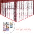 thumbnail image 2 of Langgg Home Hotel Window Curtain Replacement Bedroom Breathable Full Drape Privacy Protection Decoration Furniture Accessory White, 2 of 8