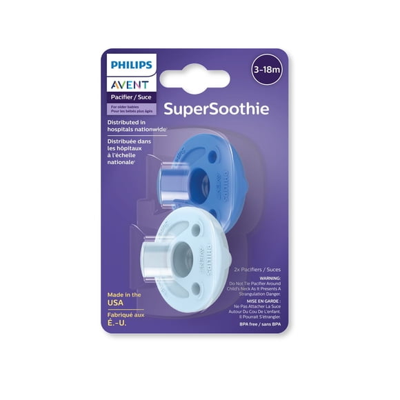 Philips Avent Soothie 3-18 months, sky blue/light blue, 2 pack